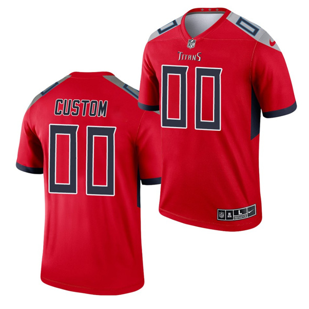 Youth Tennessee Titans ACTIVE PLAYER Custom Red Inverted Legend Stitched Football Jersey Youth Tennessee Titans ACTIVE PLAYER Custom Red Inverted Legend Stitched Football Jersey